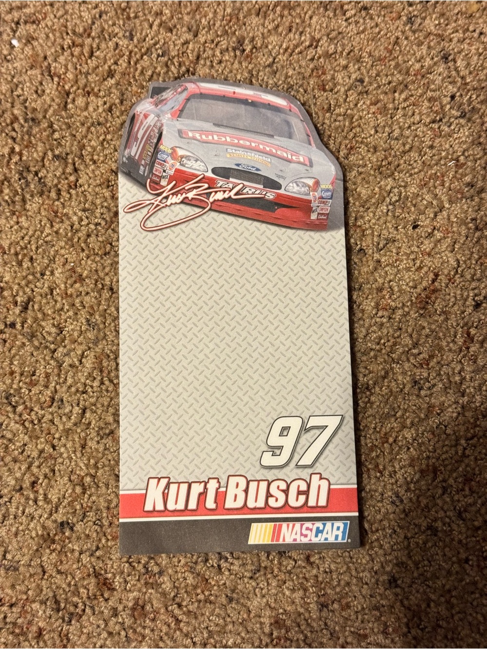 Kurt Busch NASCAR 97 Red Notepad